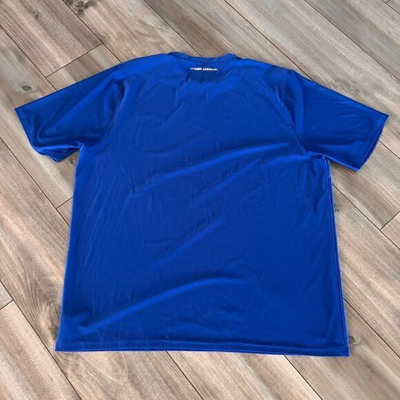 Under Armour Blue Athletic Workout Shirt Men XXL Bin M-4‎ - Picture 4 of 4
